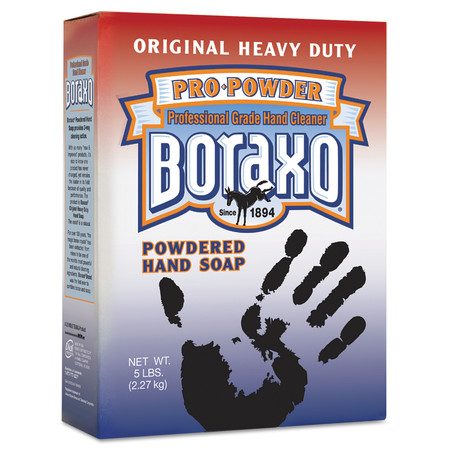 Boraxo Original Powdered Hand Soap, Unscented Powder, 5 lb Box 2203